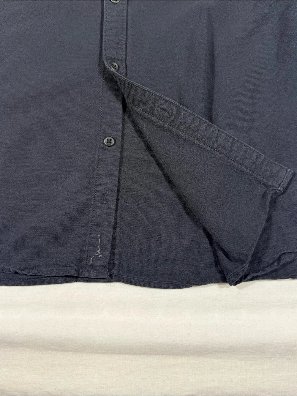 Marc Anthony Men's Slim Fit Long Sleeve Black Shirt - Size M Button Down Cotton - Picture 6 of 12